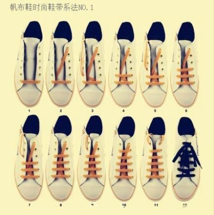 貝殼頭鞋帶系法圖解