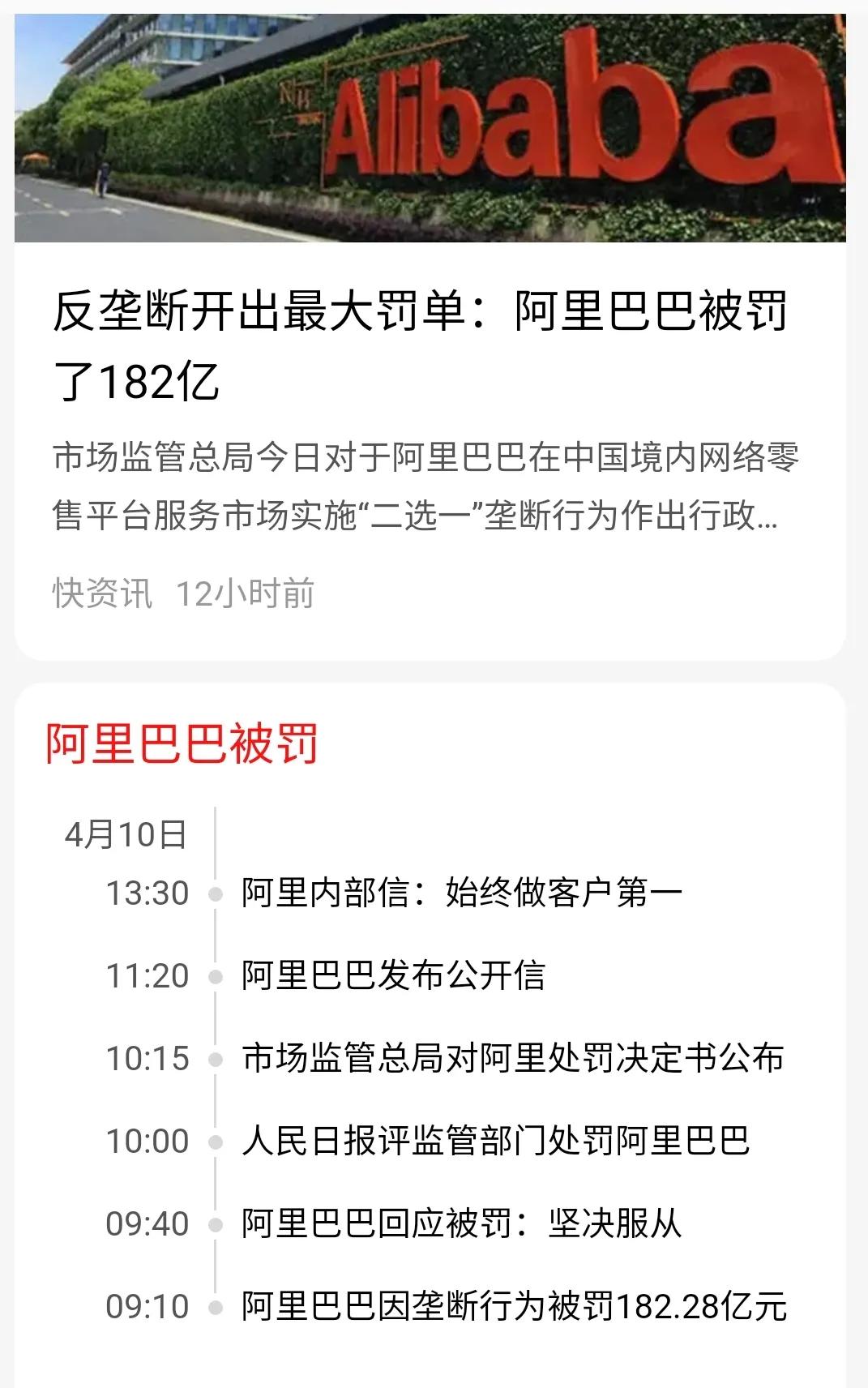 阿里被罰